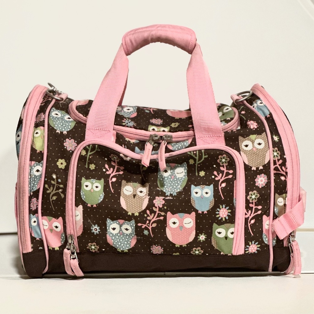 Pottery Barn Kids PBK Girls Duffle Bag with Multiple Compartments